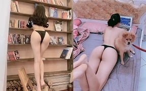Секс клип Нгуен Куин Анх трахнул всю непристойную воду