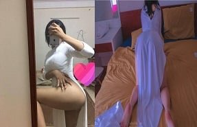 Красивая девушка на прекрасном складе с розовой бабочкой