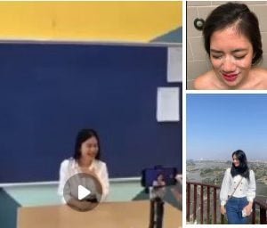 Le Minh Hi, учительница средней школы, показала клип, чувствительный к ее парню
