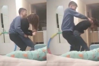Morena de seios lindos gritando na socada do safado